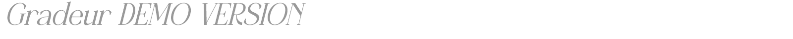 Gradeur font preview